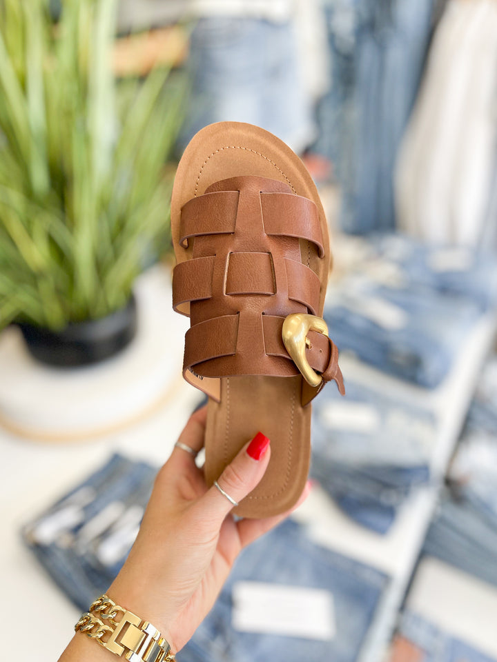 Ruslyn Sandals (Dark Tan)