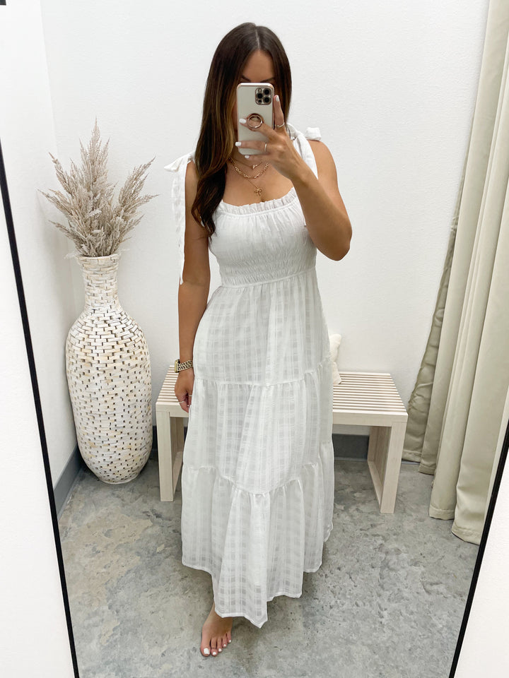Bright Side Dress (Off White)