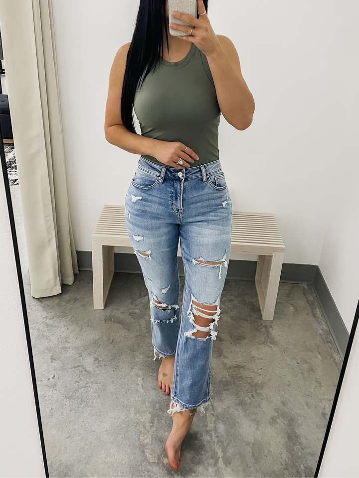 Kimber Straight Crop Jeans