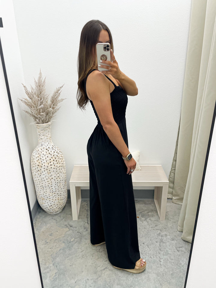 Basically Blessed Jumpsuit (Black)