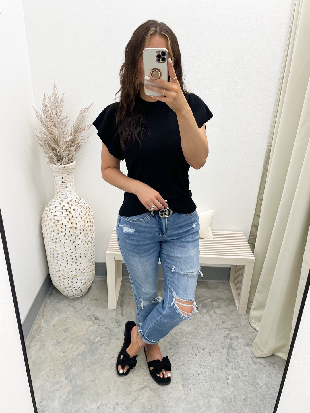 Out For Brunch Top (Black)