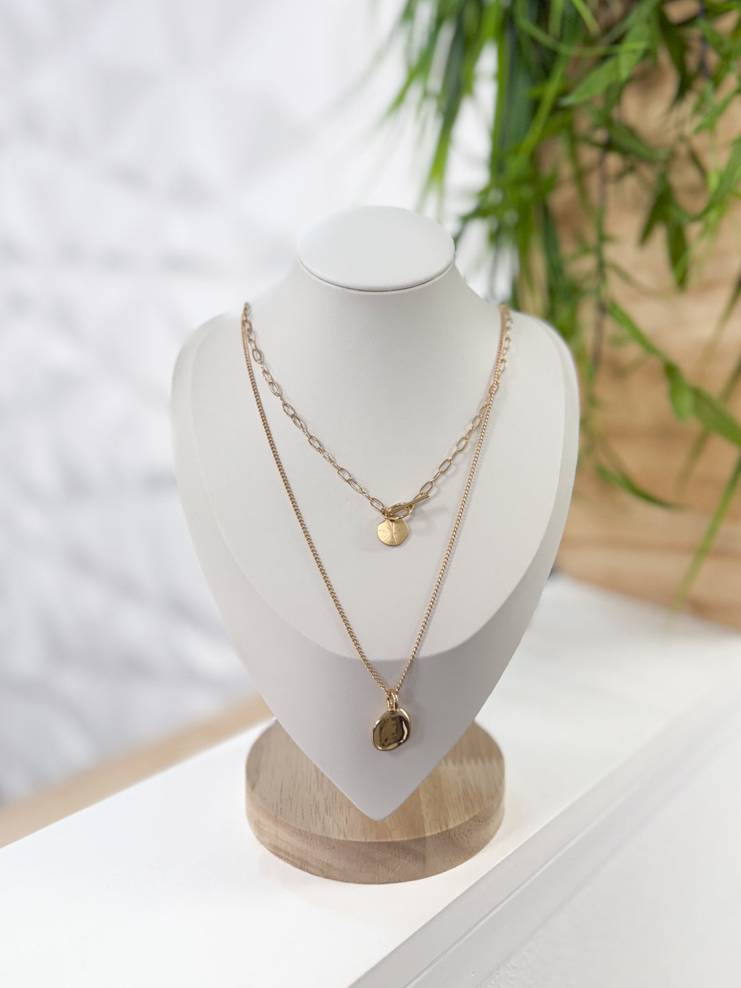 Meredith Layered Necklace (Gold)