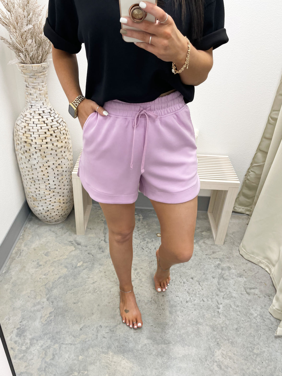 Cloud Nine Lounge Shorts (Blossom)