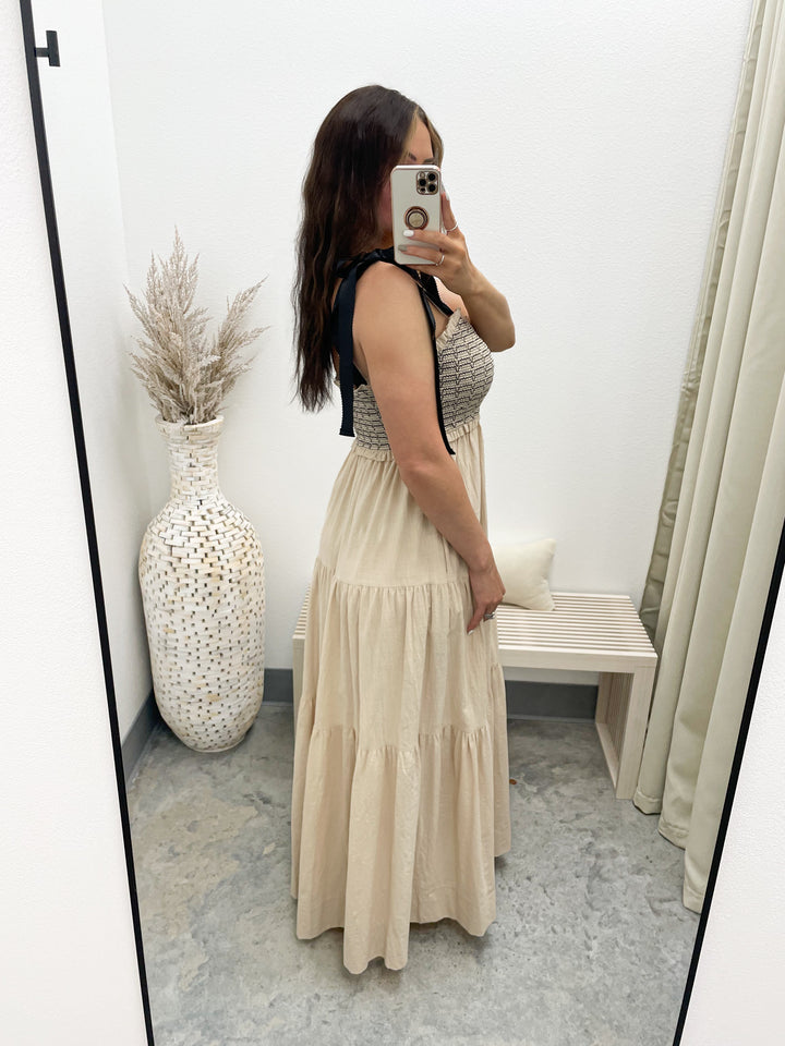 Where It Began Dress (Taupe)