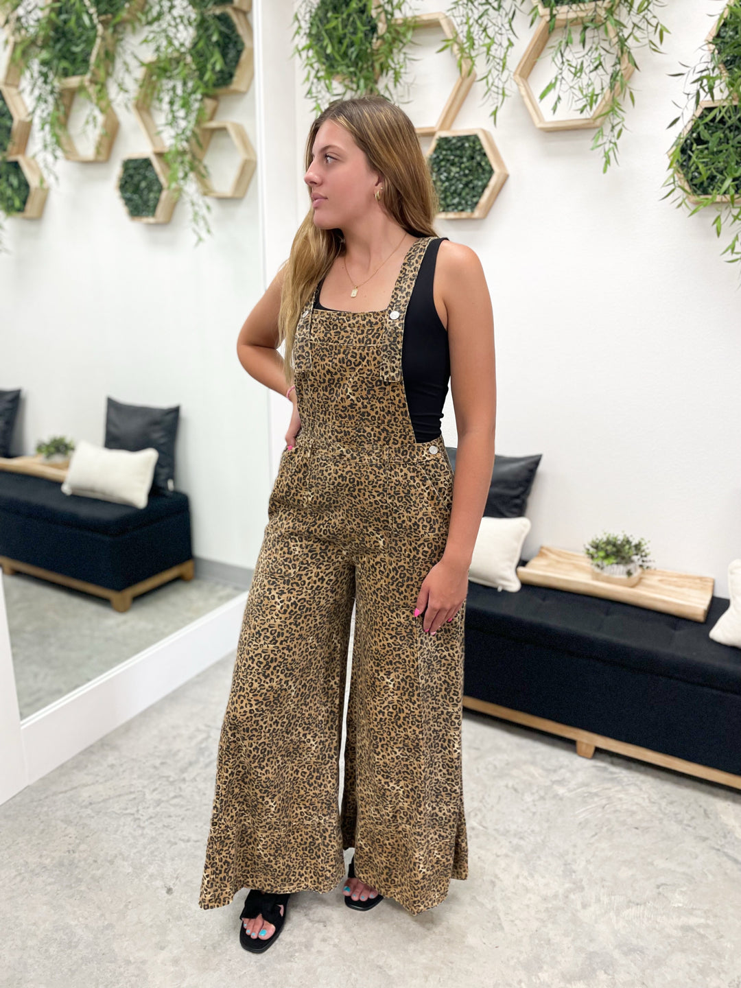 Like Me Best Overalls (Leopard)